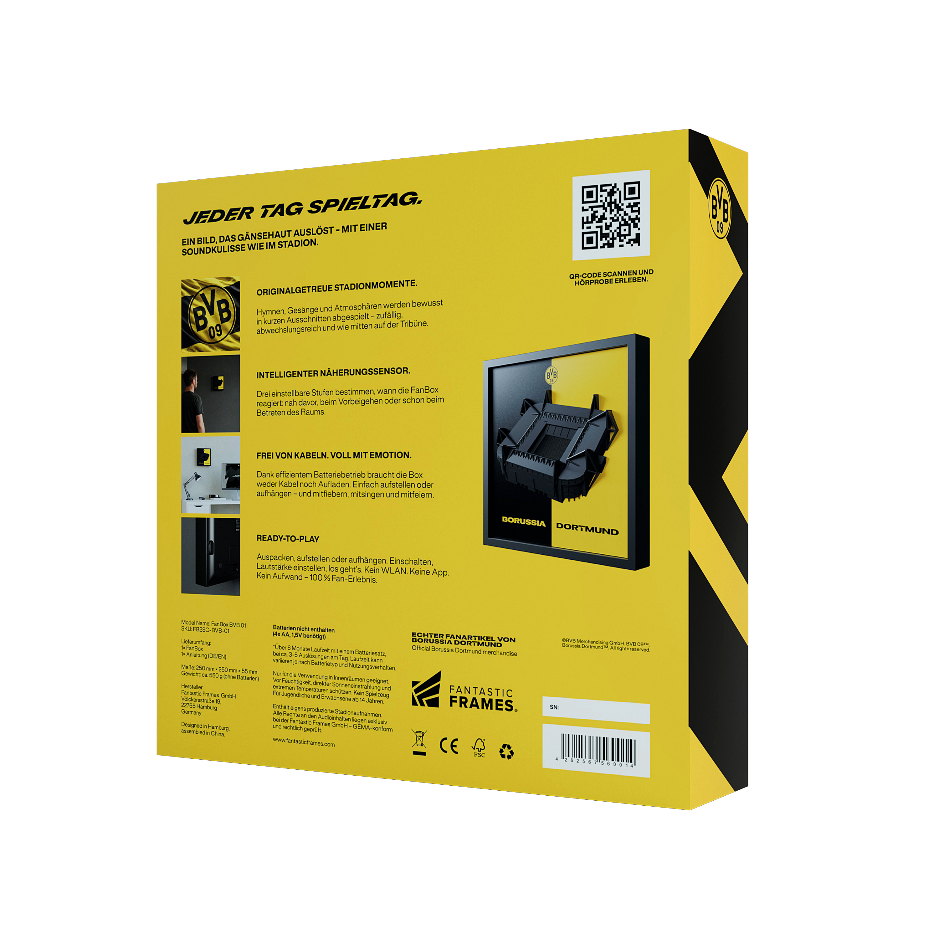 BVB FanBox Geschenkverpackung, Rückseite