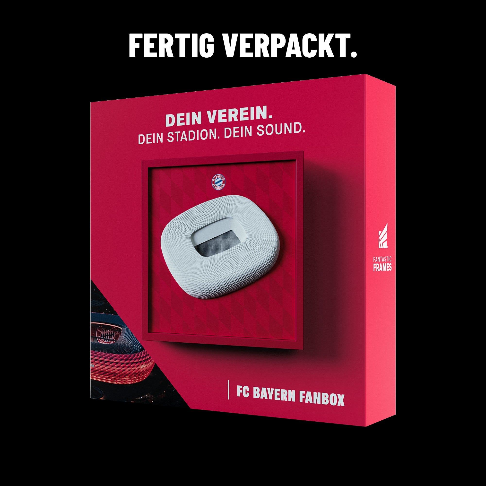 FC Bayern FanBox fertig verpackt in der Geschenkbox