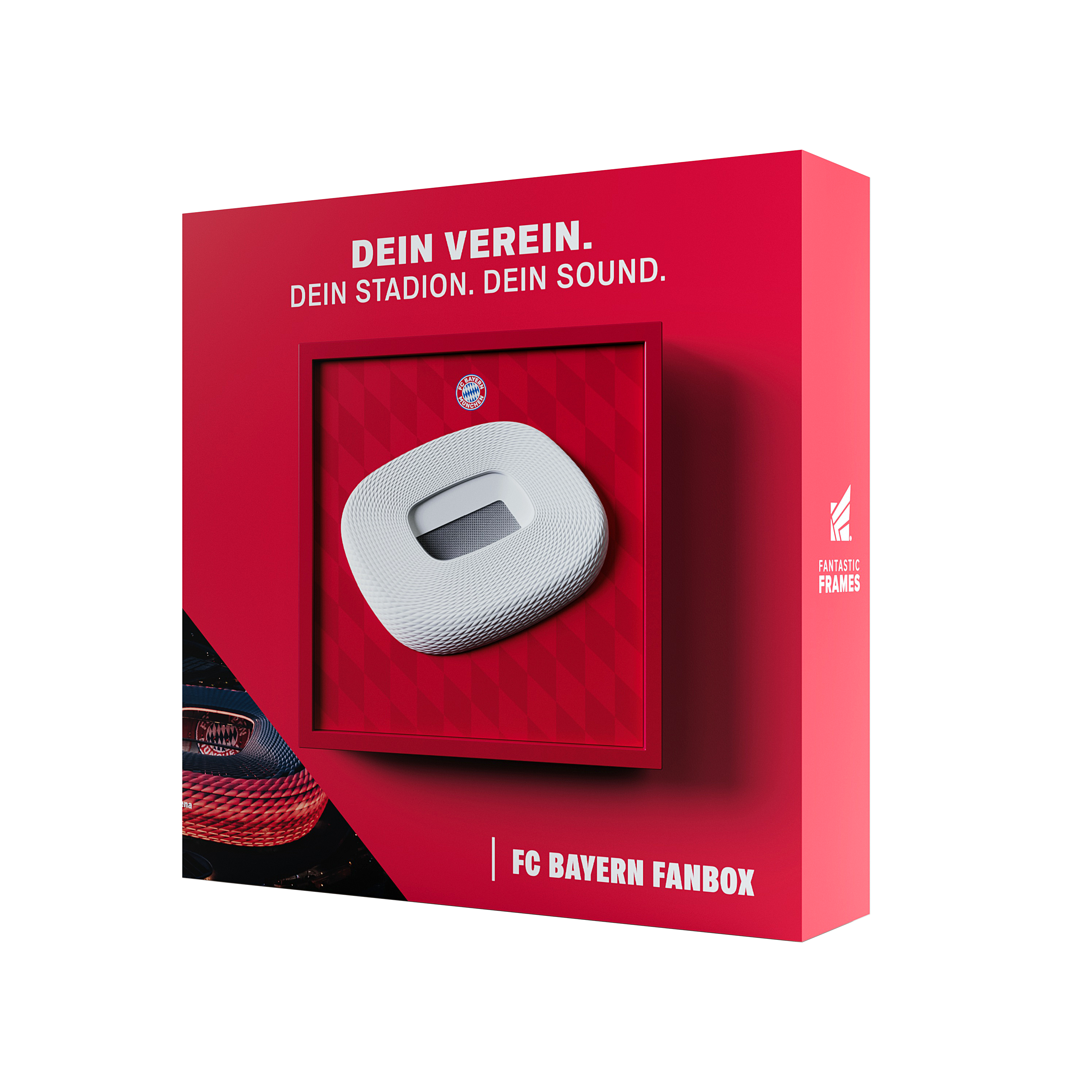 FC Bayern FanBox in der Geschenkverpackung, Vorderseite