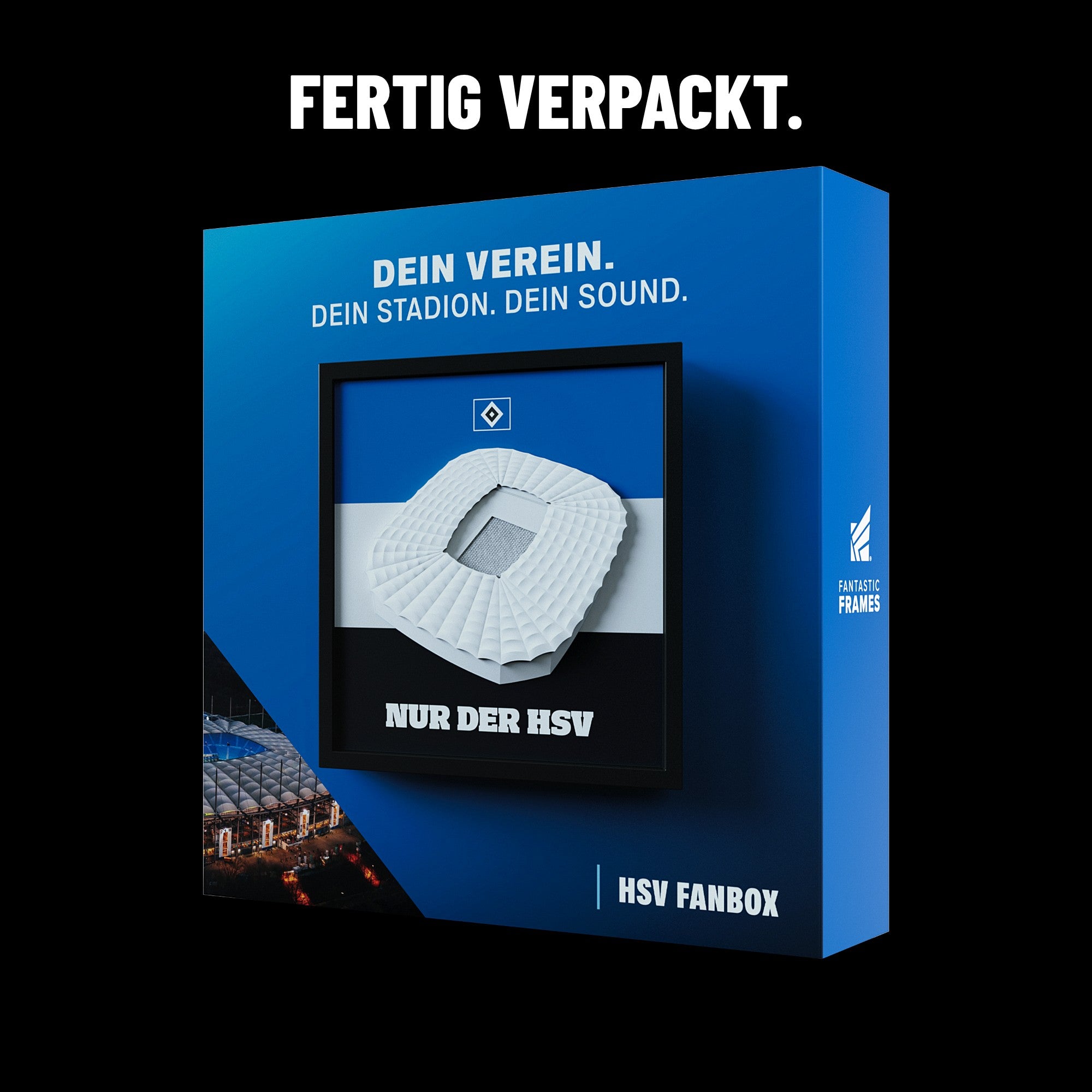 HSV FanBox fertig verpackt in der Geschenkbox