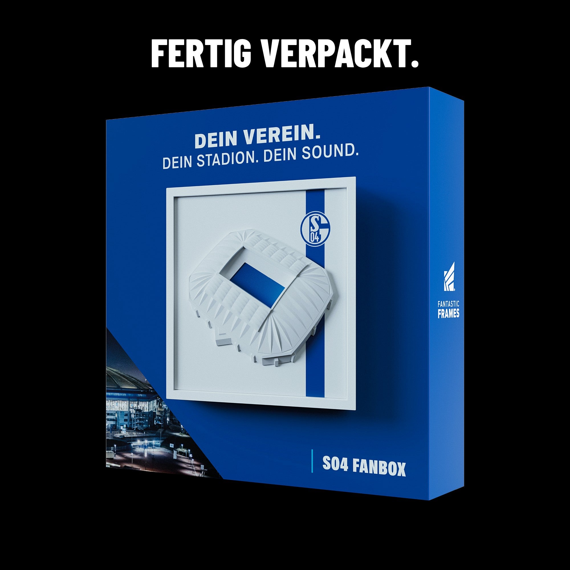 Schalke 04 FanBox fertig verpackt in der Geschenkbox